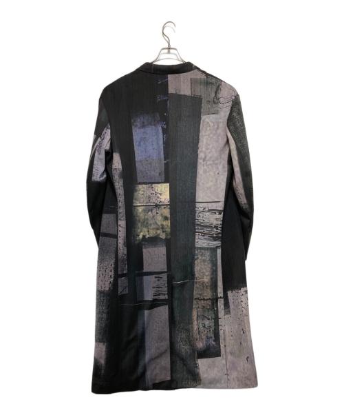 Y's（ワイズ）Y's (ワイズ) 23AW 総柄ウールギャバジンコート グレー サイズ:2の古着・服飾アイテム