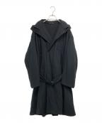 yohji yamamoto+noirヨウジヤマモトプリュスノアール）の古着「16AW コットンフーデッドコート」｜ブラック