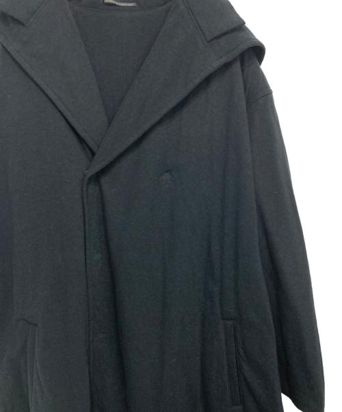 yohji yamamoto+noir（ヨウジヤマモトプリュスノアール）yohji yamamoto+noir (ヨウジヤマモトプリュスノアール) 16AW コットンフーデッドコート ブラック サイズ:2の古着・服飾アイテム