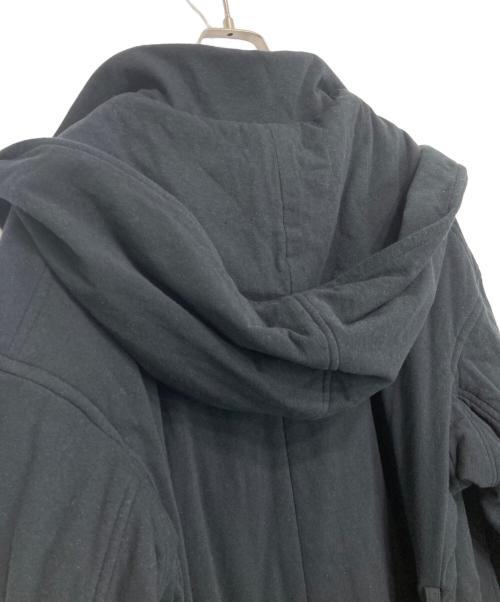 yohji yamamoto+noir（ヨウジヤマモトプリュスノアール）yohji yamamoto+noir (ヨウジヤマモトプリュスノアール) 16AW コットンフーデッドコート ブラック サイズ:2の古着・服飾アイテム