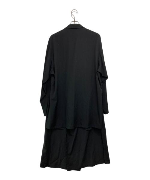 Yohji Yamamoto pour homme（ヨウジヤマモト プールオム）Yohji Yamamoto pour homme (ヨウジヤマモト プールオム) 17SS ウールギャバロングコート ブラック サイズ:3の古着・服飾アイテム