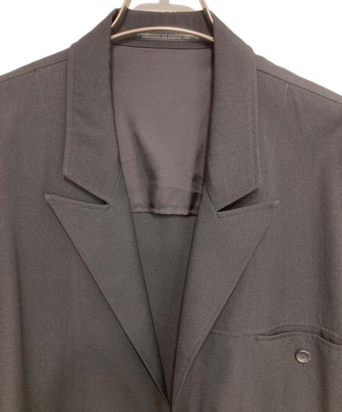 Yohji Yamamoto pour homme（ヨウジヤマモト プールオム）Yohji Yamamoto pour homme (ヨウジヤマモト プールオム) 17SS ウールギャバロングコート ブラック サイズ:3の古着・服飾アイテム
