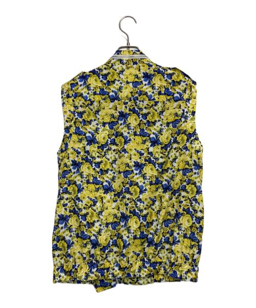 SPORT MAX（スポーツマックス）SPORT MAX (スポーツマックス) 花柄ジップアップベスト イエロー×ブルー サイズ:J42の古着・服飾アイテム