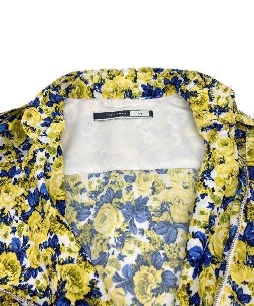 SPORT MAX（スポーツマックス）SPORT MAX (スポーツマックス) 花柄ジップアップベスト イエロー×ブルー サイズ:J42の古着・服飾アイテム