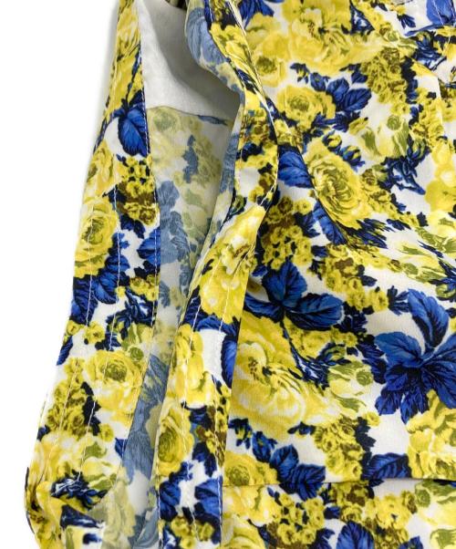 SPORT MAX（スポーツマックス）SPORT MAX (スポーツマックス) 花柄ジップアップベスト イエロー×ブルー サイズ:J42の古着・服飾アイテム