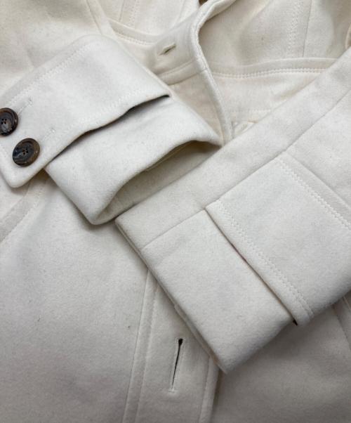 BURBERRY BLUE LABEL（バーバリー ブルー レーベル）BURBERRY BLUE LABEL (バーバリー ブルー レーベル) アンゴラ混コート ホワイト サイズ:38の古着・服飾アイテム
