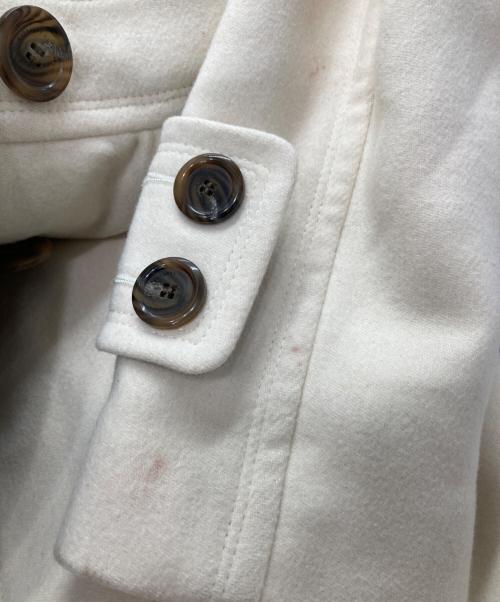 BURBERRY BLUE LABEL（バーバリー ブルー レーベル）BURBERRY BLUE LABEL (バーバリー ブルー レーベル) アンゴラ混コート ホワイト サイズ:38の古着・服飾アイテム