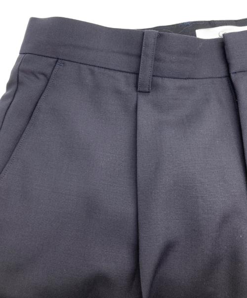 cornier（コルニエ）cornier (コルニエ) モヘヤウール スラックス ネイビー サイズ:Lの古着・服飾アイテム