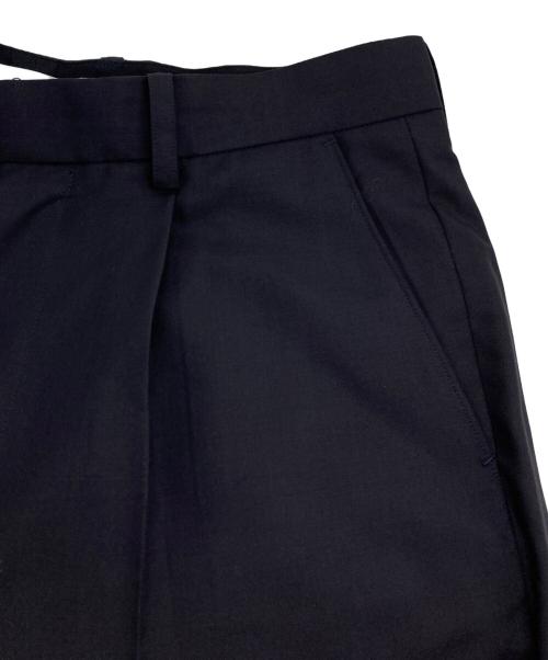 cornier（コルニエ）cornier (コルニエ) モヘヤウール スラックス ネイビー サイズ:Lの古着・服飾アイテム