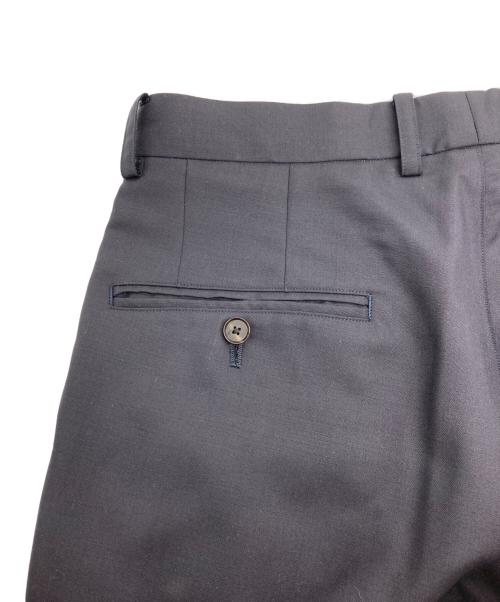 cornier（コルニエ）cornier (コルニエ) モヘヤウール スラックス ネイビー サイズ:Lの古着・服飾アイテム