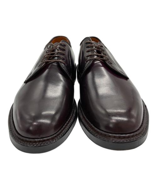 Alden（オールデン）Alden (オールデン) PLANE TOE CORDOVAN プレーントゥ コードバン バーガンディー サイズ:7 1/2の古着・服飾アイテム