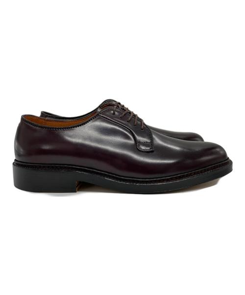 Alden（オールデン）Alden (オールデン) PLANE TOE CORDOVAN プレーントゥ コードバン バーガンディー サイズ:7 1/2の古着・服飾アイテム