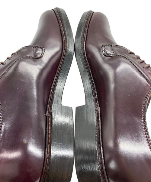 Alden（オールデン）Alden (オールデン) PLANE TOE CORDOVAN プレーントゥ コードバン バーガンディー サイズ:7 1/2の古着・服飾アイテム