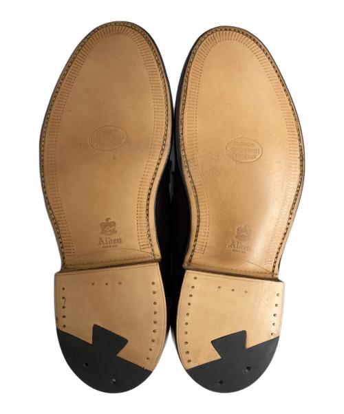 Alden（オールデン）Alden (オールデン) PLANE TOE CORDOVAN プレーントゥ コードバン バーガンディー サイズ:7 1/2の古着・服飾アイテム