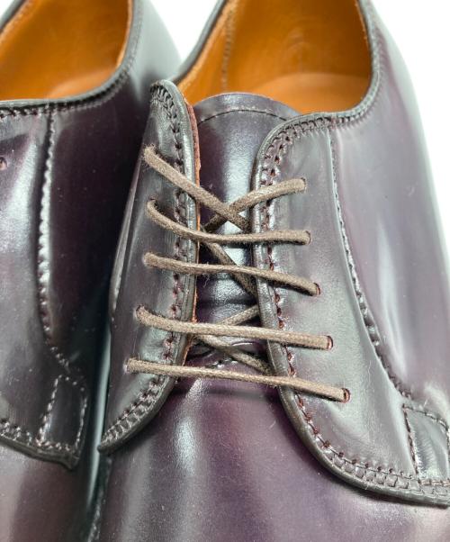 Alden（オールデン）Alden (オールデン) PLANE TOE CORDOVAN プレーントゥ コードバン バーガンディー サイズ:7 1/2の古着・服飾アイテム