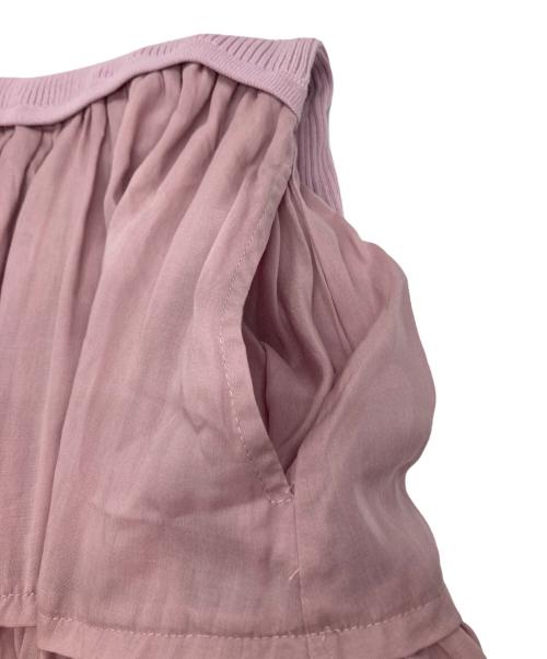 HER LIP TO（ハーリップトゥ）HER LIP TO (ハーリップトゥ) Jules Knit Docking Tiered Dress パープル サイズ:Mの古着・服飾アイテム