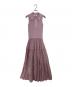 HER LIP TO（ハーリップトゥ）の古着「Jules Knit Docking Tiered Dress」｜パープル
