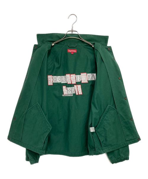 SUPREME（シュプリーム）SUPREME (シュプリーム) ANTIHERO (アンタイヒーロー) Snap Front Twill Jacket グリーン サイズ:Mの古着・服飾アイテム