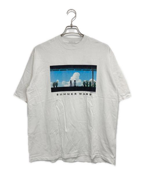 URBAN RESEARCH DOORS（アーバンリサーチドアーズ）URBAN RESEARCH DOORS (アーバンリサーチドアーズ) サマーウォーズ プリントTシャツ ホワイト サイズ:Lの古着・服飾アイテム