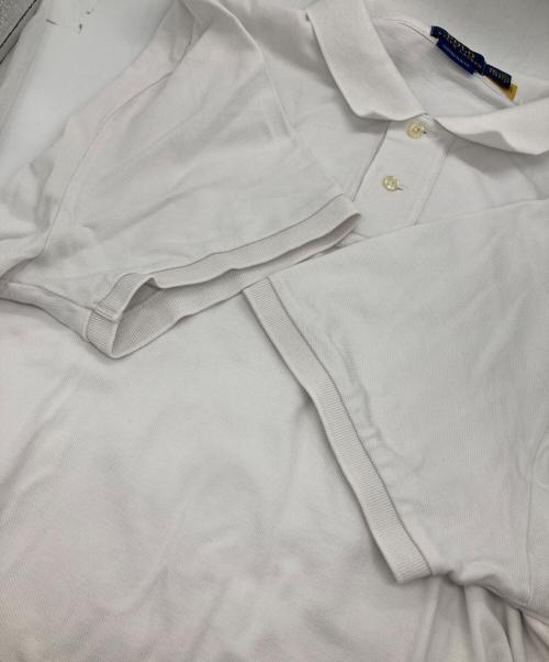 POLO RALPH LAUREN（ポロ・ラルフローレン）POLO RALPH LAUREN (ポロ・ラルフローレン) アイコニックカスタムスリムフィットメッシュポロシャツ ホワイト サイズ:XXLの古着・服飾アイテム