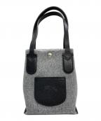 LONGCHAMPロンシャン）の古着「ROSEAU ESSENTIAL ハンドバッグ」｜グレー×ブラック