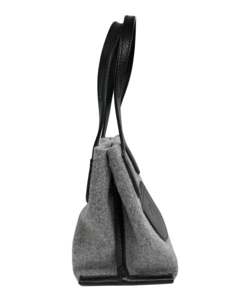 LONGCHAMP（ロンシャン）LONGCHAMP (ロンシャン) ROSEAU ESSENTIAL ハンドバッグ グレー×ブラックの古着・服飾アイテム