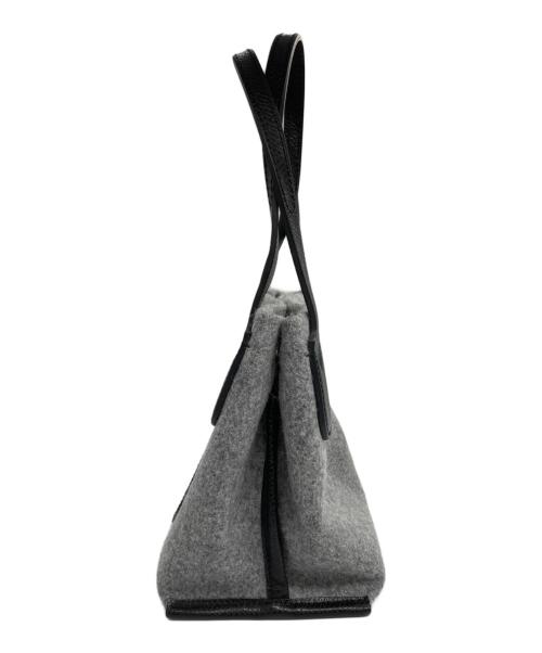 LONGCHAMP（ロンシャン）LONGCHAMP (ロンシャン) ROSEAU ESSENTIAL ハンドバッグ グレー×ブラックの古着・服飾アイテム