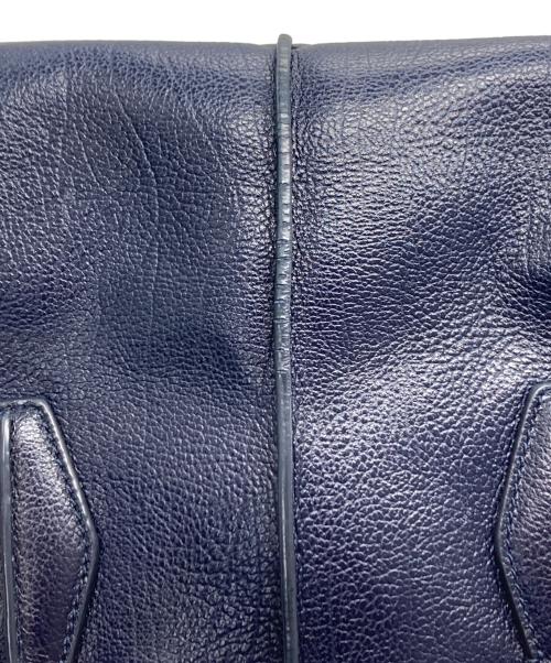 TOD'S（トッズ）TOD'S (トッズ) ハンドバッグ ネイビー×ブラウンの古着・服飾アイテム