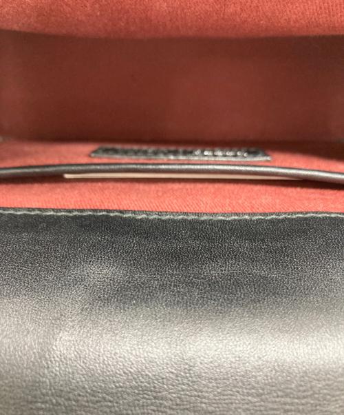 BALLY（バリー）BALLY (バリー) チェーンショルダーバッグ ブラック×シルバーの古着・服飾アイテム
