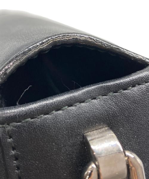 BALLY（バリー）BALLY (バリー) チェーンショルダーバッグ ブラック×シルバーの古着・服飾アイテム