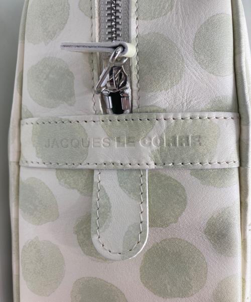 JACQUES LE CORRE（ジャックルコー）JACQUES LE CORRE (ジャックルコー) リスボン L ドット トートバッグ グリーン×ホワイトの古着・服飾アイテム