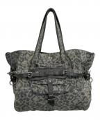 jerome dreyfussジェロームドレイフェス）の古着「Sac Billy S レオパード 2WAY トートバッグ」｜グレー