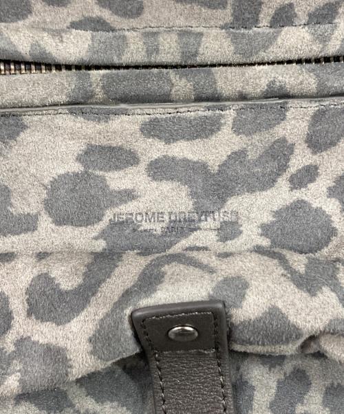 jerome dreyfuss（ジェロームドレイフェス）jerome dreyfuss (ジェロームドレイフェス) Sac Billy S レオパード 2WAY トートバッグ グレーの古着・服飾アイテム
