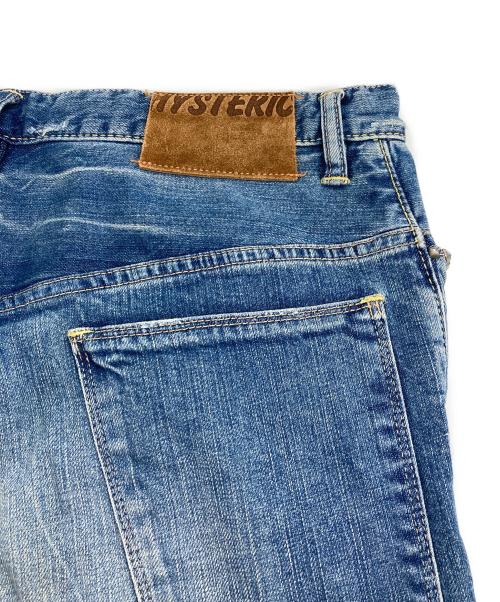 Hysteric Glamour（ヒステリックグラマー）Hysteric Glamour (ヒステリックグラマー) ダメージスタッズデニムパンツ インディゴ サイズ:32の古着・服飾アイテム