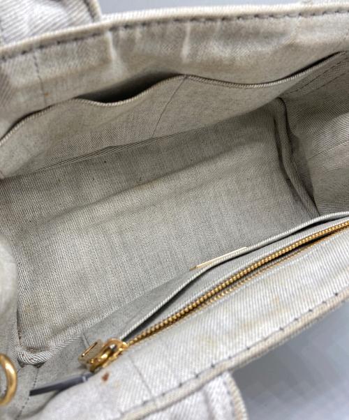 PRADA（プラダ）PRADA (プラダ) カナパ デニム2WAYバッグ グレーの古着・服飾アイテム