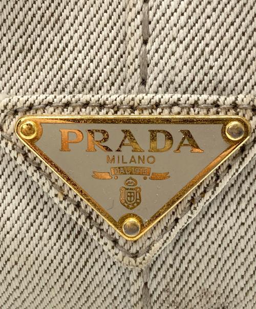 PRADA（プラダ）PRADA (プラダ) カナパ デニム2WAYバッグ グレーの古着・服飾アイテム