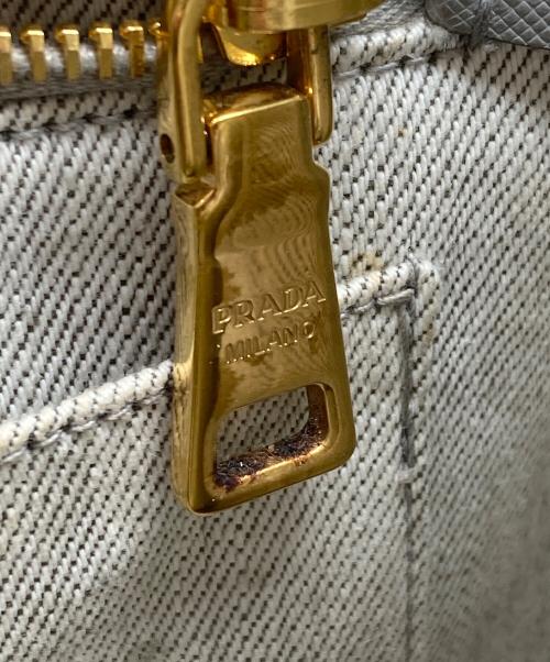 PRADA（プラダ）PRADA (プラダ) カナパ デニム2WAYバッグ グレーの古着・服飾アイテム