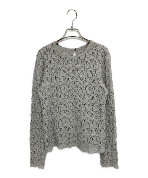 IENA（イエナ）IENA (イエナ) Flowerストレッチレースプルオーバー グレー サイズ:-の古着・服飾アイテム