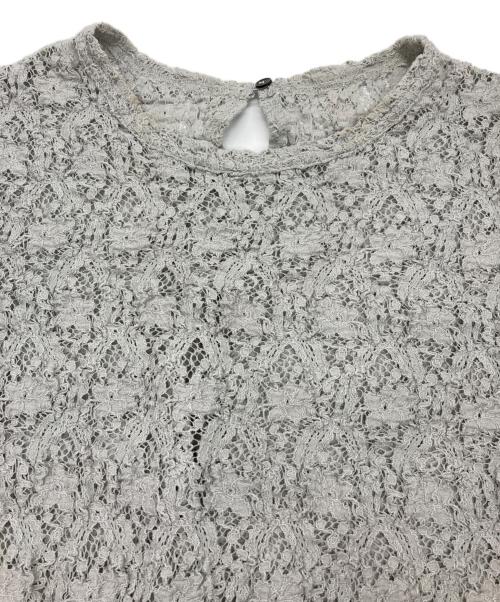 IENA（イエナ）IENA (イエナ) Flowerストレッチレースプルオーバー グレー サイズ:-の古着・服飾アイテム