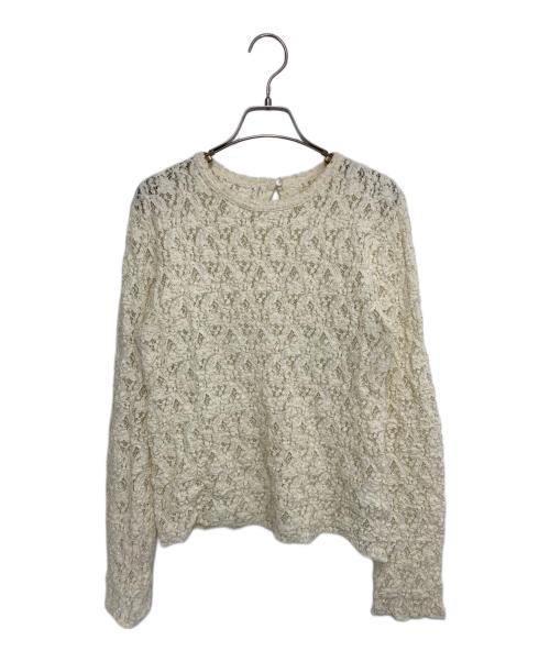 IENA（イエナ）IENA (イエナ) Flowerストレッチレースプルオーバー アイボリー サイズ:-の古着・服飾アイテム