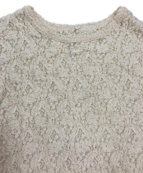 IENA（イエナ）IENA (イエナ) Flowerストレッチレースプルオーバー アイボリー サイズ:-の古着・服飾アイテム