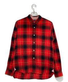 COMME des GARCONS HOMME（コムデギャルソン オム）の古着「切替チェックシャツ」｜レッド×ブラック