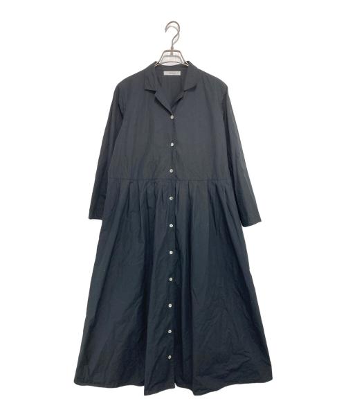 miiThaaii（ミーターイー）miiThaaii (ミーターイー) コットンシャツワンピース ブラック サイズ:FREEの古着・服飾アイテム