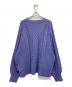 THREE DOTS (スリードッツ) Bulky sweater l/s cable cardy パープル サイズ:S：10000円
