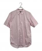 COMME des GARCONS HOMME DEUXコムデギャルソン オム ドゥ）の古着「ストライプシャツ」｜ピンク×ホワイト