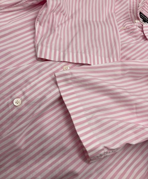 COMME des GARCONS HOMME DEUX（コムデギャルソン オム ドゥ）COMME des GARCONS HOMME DEUX (コムデギャルソン オム ドゥ) ストライプシャツ ピンク×ホワイト サイズ:Lの古着・服飾アイテム