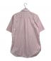 COMME des GARCONS HOMME DEUX (コムデギャルソン オム ドゥ) ストライプシャツ ピンク×ホワイト サイズ:L：8000円