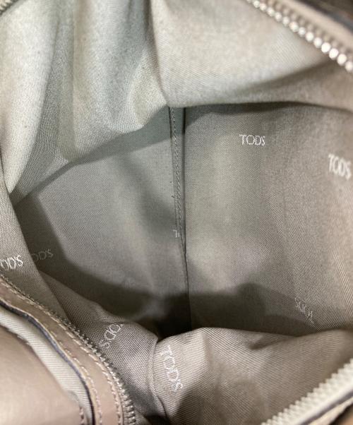 TOD'S（トッズ）TOD'S (トッズ) レザートートバッグ ピンク×ベージュの古着・服飾アイテム
