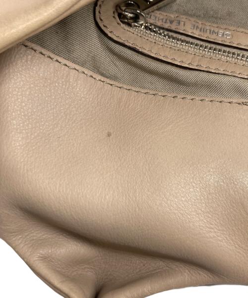 TOD'S（トッズ）TOD'S (トッズ) レザートートバッグ ピンク×ベージュの古着・服飾アイテム