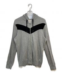 DIESEL（ディーゼル）の古着「ジップパーカー」｜グレー×ブラック